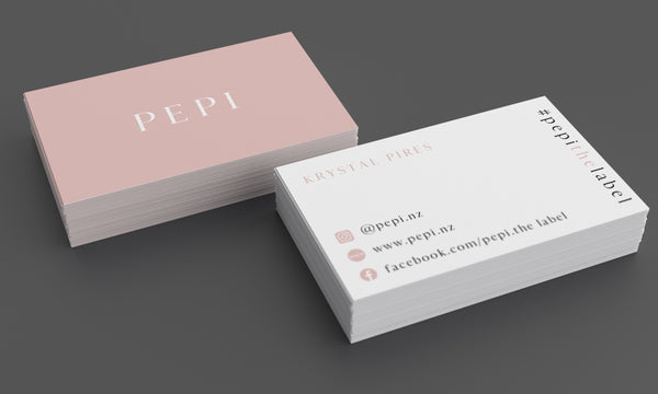 business card graphic design hart by hayley New zealand