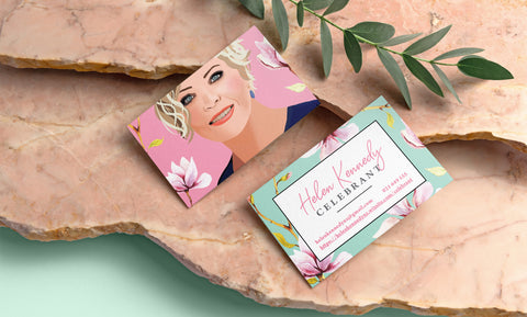 business card graphic design hart by hayley New zealand