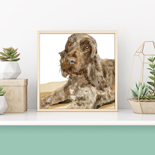 pet dog digital illustration