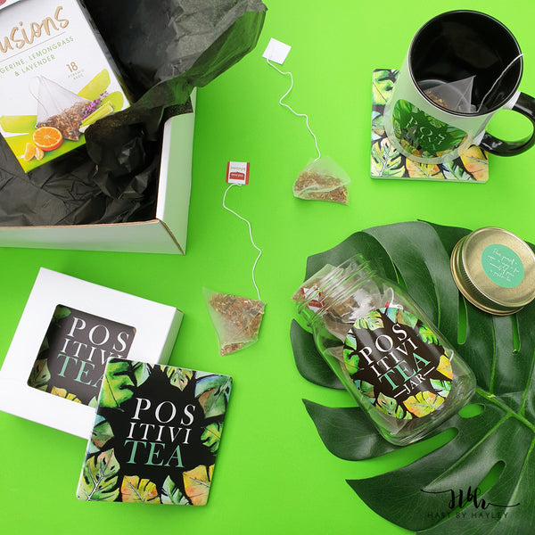 POSITIVITEA gift box - 'tangerine, lemongrass & lavender'